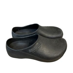 Birkenstock Mens Black Profit Birki Chef Clogs Rubber Slip On Shoes Size 11